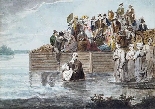 A Philadelphia Anabaptist Immersion during a Storm