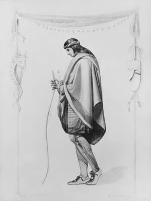 Indian Figure in Profile