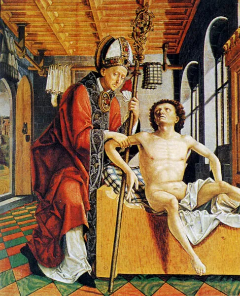 St. Augustine Freeing A Prisoner Outer Panel of the Altar of the Four Latin Fathers