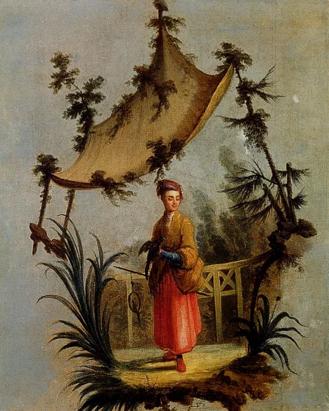 A Woman With A Bird