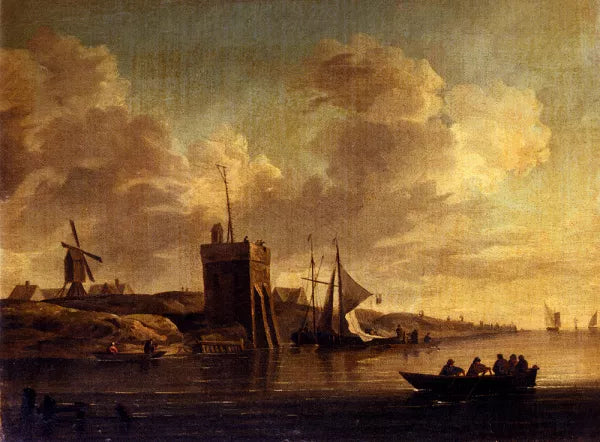 Two Views of Blankenburg Castle off the Coast of Flanders Pic 2