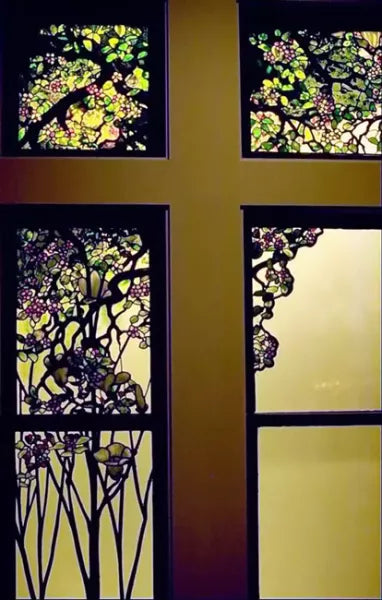 Apple Blossom and Magnolia Window