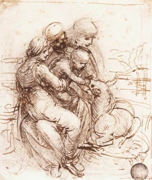 Study of St Anne, Mary, the Christ Child and the Young St John