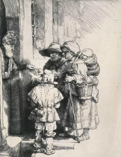 Beggars Receiving Alms at the Door of a House
