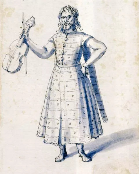 Costume of the Allegorical Figure Music