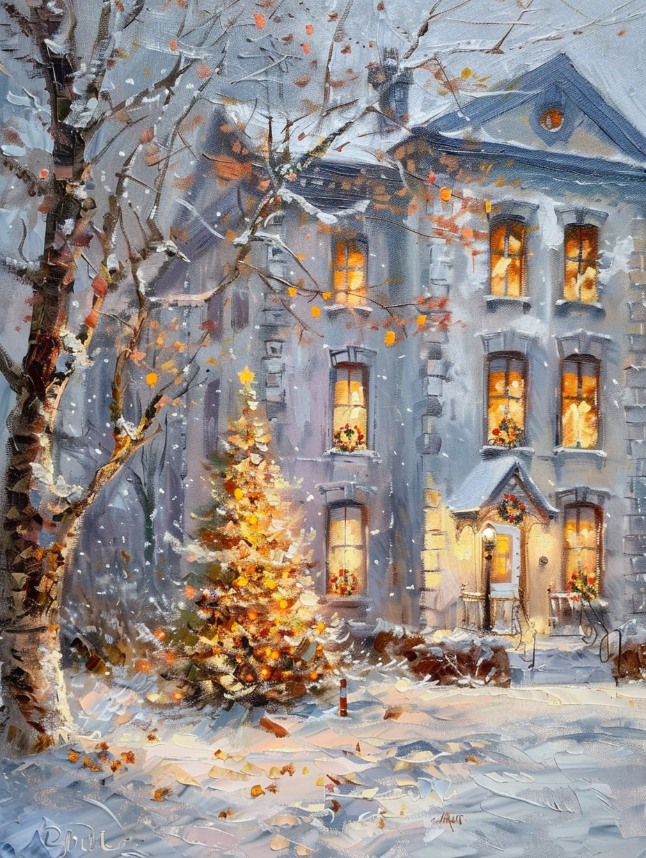 Christmas Courtyard Glow