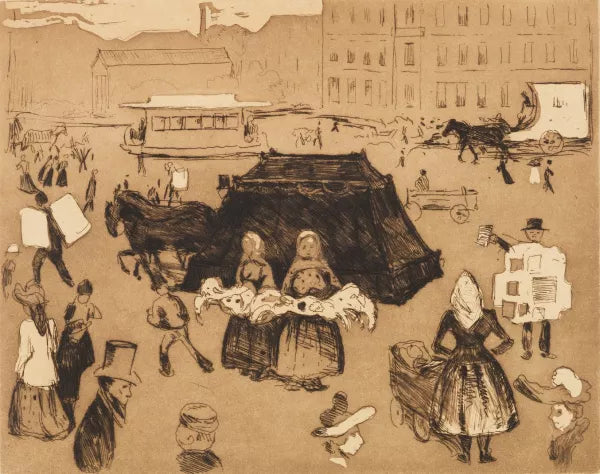 Der Leichenwagen. Potsdamer Platz