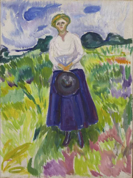 Woman in a Green Meadow