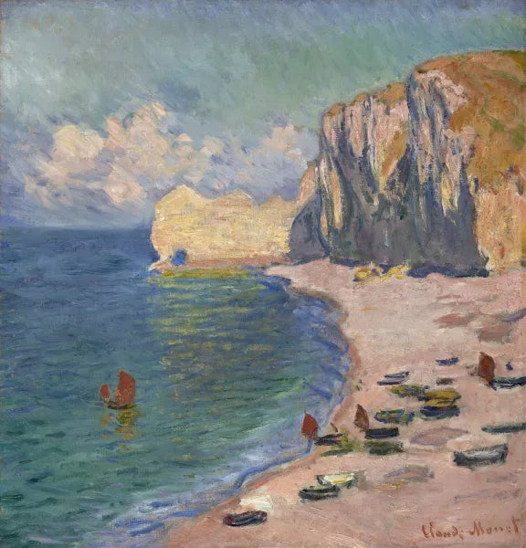 Etretat, The Beach and the Falaise d'Amont