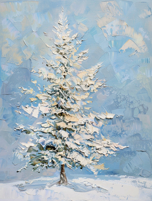 Pastel Winter Pine