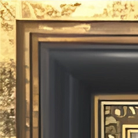 Antique Black & Gold Frame (5958)