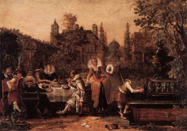 Garden Party Before a Palace