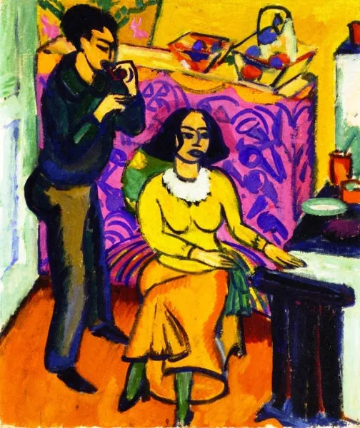 Otto and Maschka Mueller in the Studio