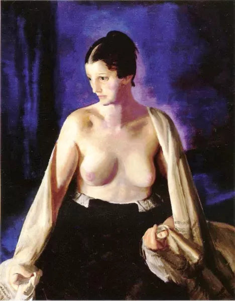 Nude with White Shawl