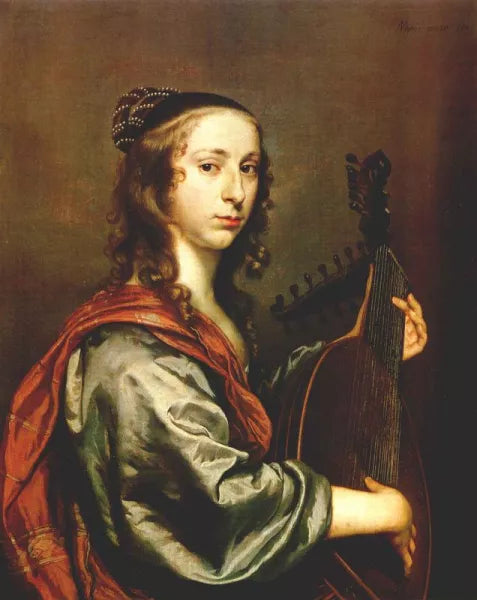 Lady Playing the Lute