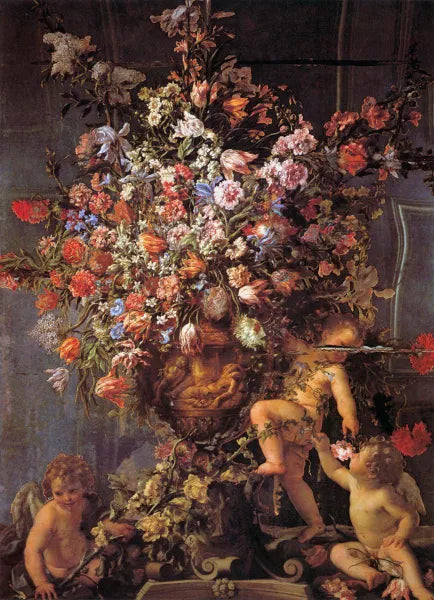 Mirror with Three Putti