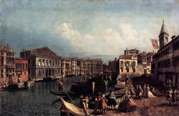 The Grand Canal with the Ca' Rezzonico and the Campo San Samuele