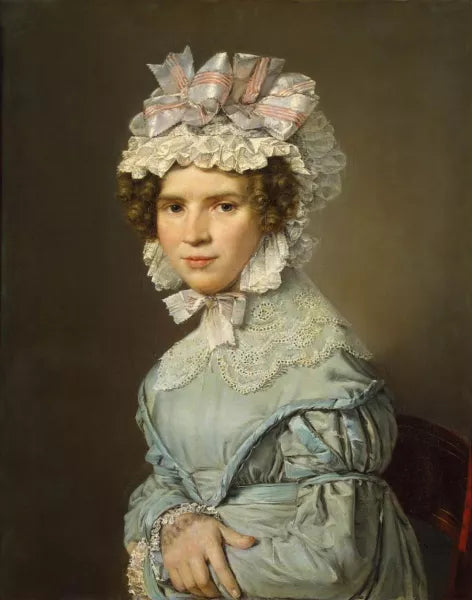 Portrait of a Lady in Blue Dress
