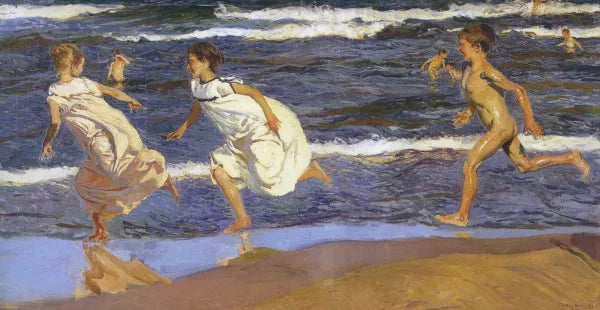 Running Along the Beach