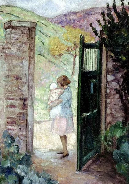 Girl by the Gate