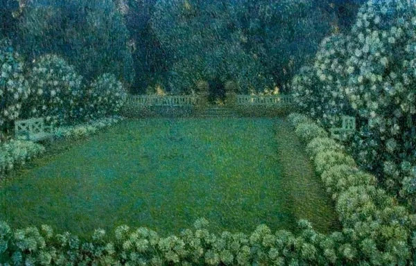 White Garden in Twilight