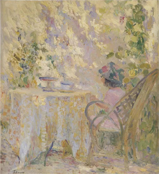 Young Girls by the Trellis