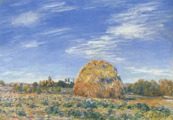 Haystacks in Moret in October