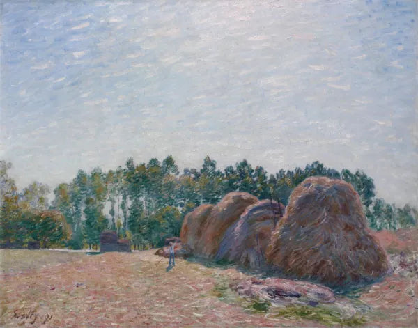 Haystacks at Moret - Morning Light