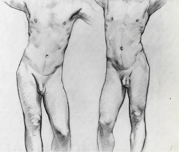 Torsos of Two Male Nudes