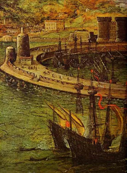 The Bay of Naples. Detail