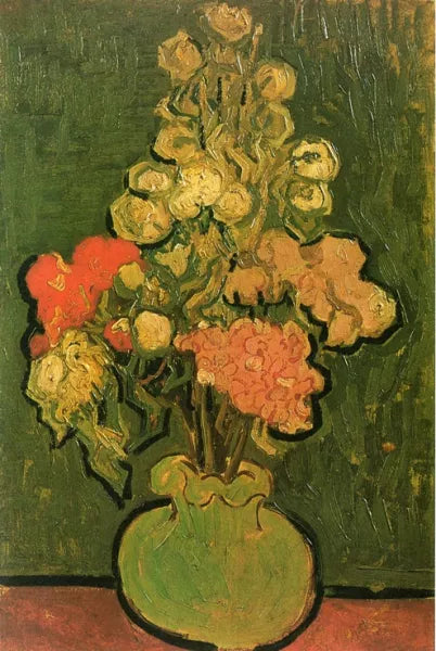 Vase with Rose-Mallows