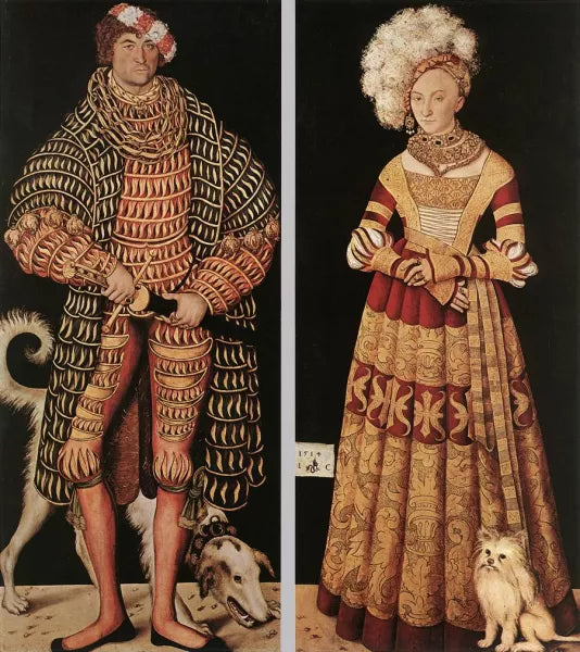 Portraits of Henry the Pious, Duke of Saxony and His Wife Katharina