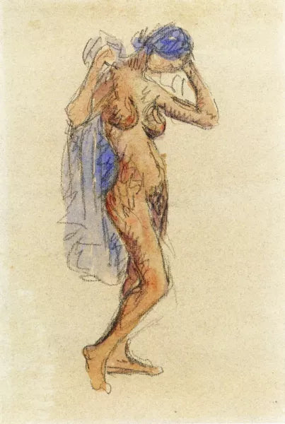 Nude Model with Drapery