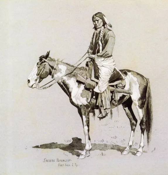 Commanche on Horseback