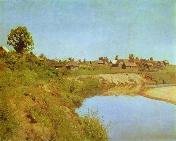 Village on the Bank of a River