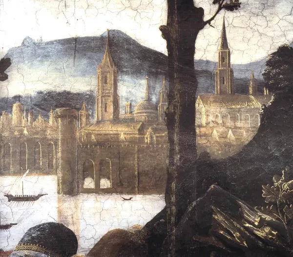 Three Temptations of Christ Detail 8 Cappella Sistina, Vatican