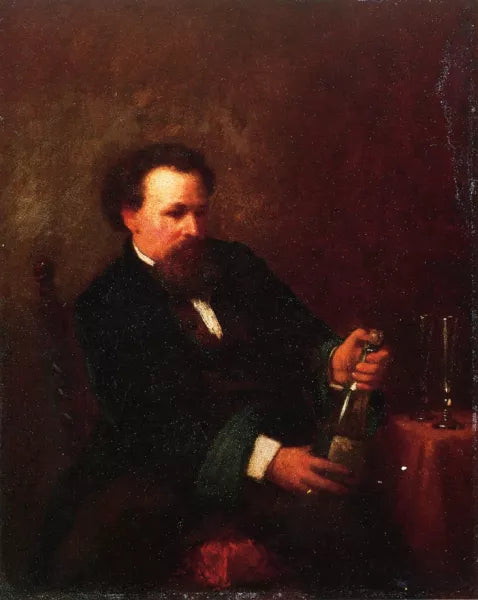 Self Portrait with Bottle of Champagne