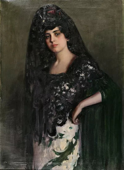 Mujer con Mantilla
