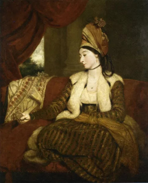 Portrait of Mrs. Baldwin 1763 - 1839 Full-Length, Seated on a Red Divan