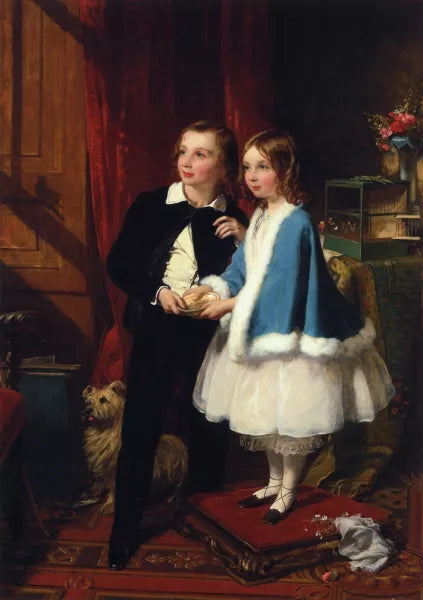 Lord Almeric Athelstan Spencer-Churchill and Lady Clementina Spencer-Churchill, with the Children