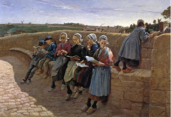 Breton Children Reading