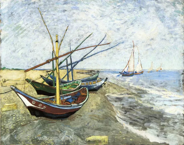 Fishing Boats on the Beach at Les Saintes-Maries-de-la-Mer