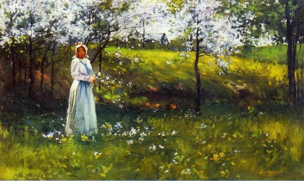 Woman with Apple Blossoms