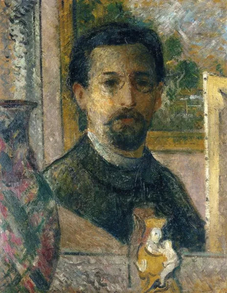 Self Portrait with Statuette
