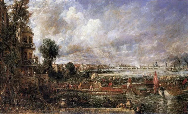 The Opening of Waterloo Bridge seen from Whitehall Stairs, June 18th 1817