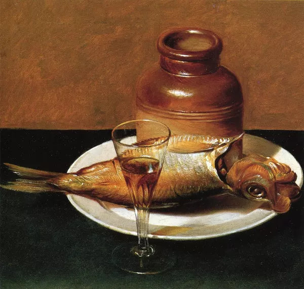 Still Life with Jug and Fish