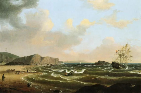 The Wreck of the Roma also known as Ship Wreck off the New England Coast