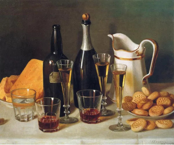 Still Life: Cognac and Biscuits