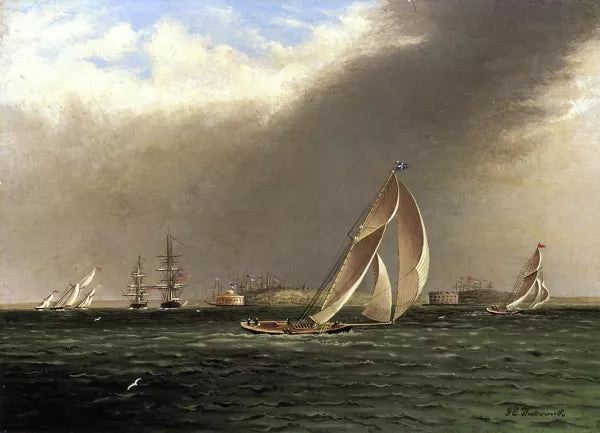 Yacht Racing off Castle Garden, New York 2