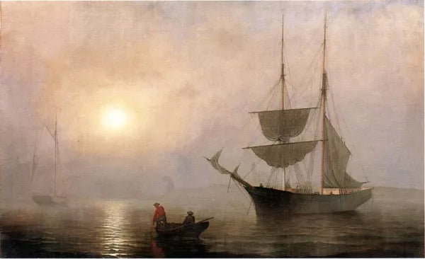 Ship in a Fog, Gloucester Harbor